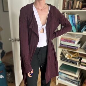 Burgundy Max Studio Cardigan